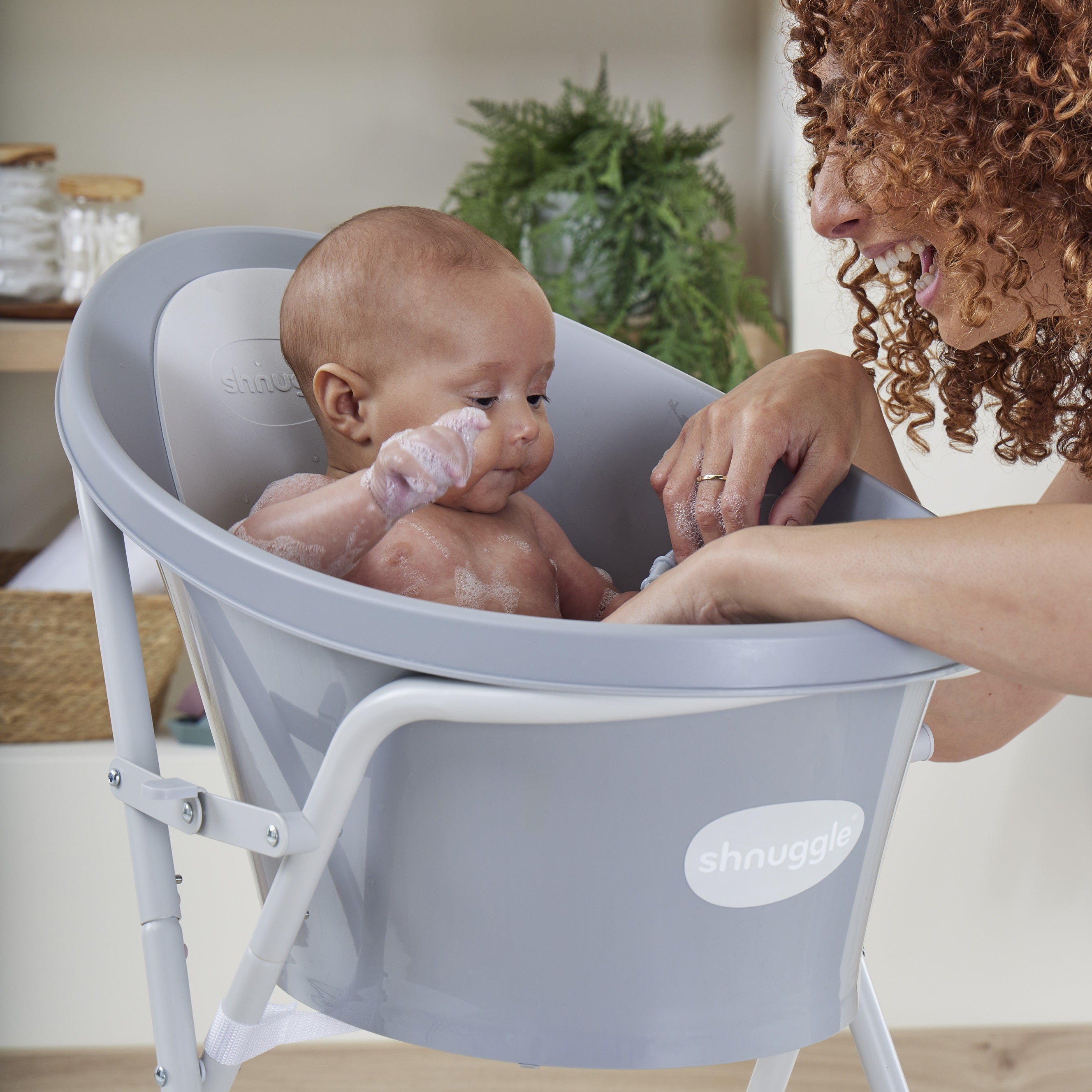 Baby Bath | Newborn Baby Bath Support with Bum Bump | Compact Bathtub for Babies | Bath Seat Suitable from Birth